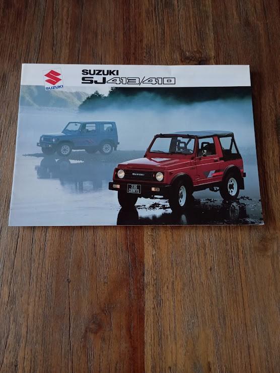 Suzuki SJ 413 / 410 1987 4 pag., Verzenden, Zo goed als nieuw, Overige merken