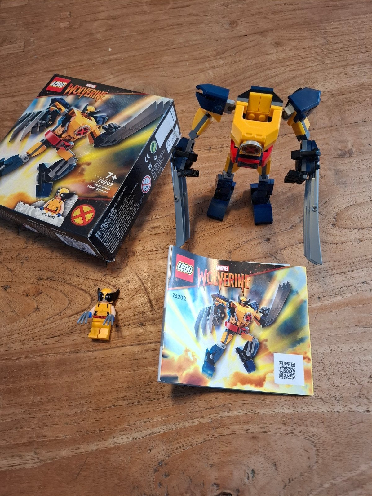 Lego Marvel Wolverine Mech Armor 76202 met minifiguur, Gebruikt, Marvel, Lego, Ophalen of Verzenden