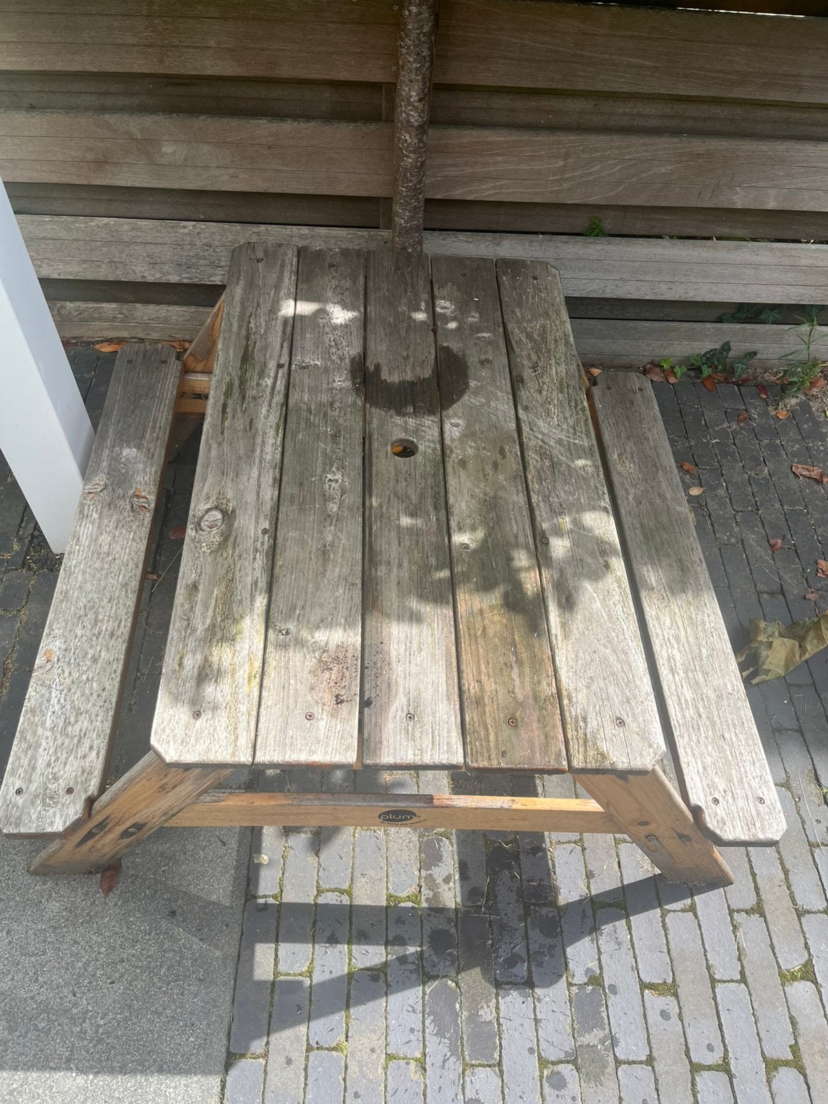 Gratis kinderpicknick tafel, Ophalen, Gebruikt, Rechthoekig, Hout