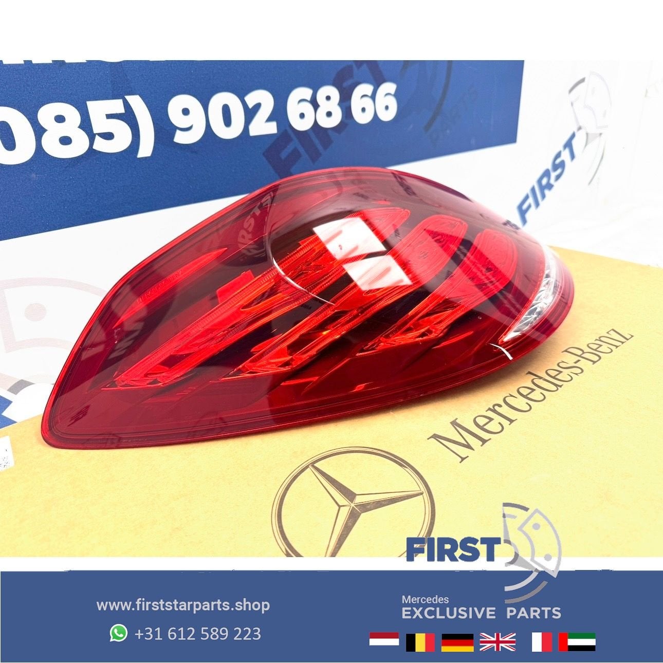 W222 S KLASSE ACHTERLICHT LINKS A2229065401 VOL LED LINKER A, Gebruikt, -, Ophalen of Verzenden, -