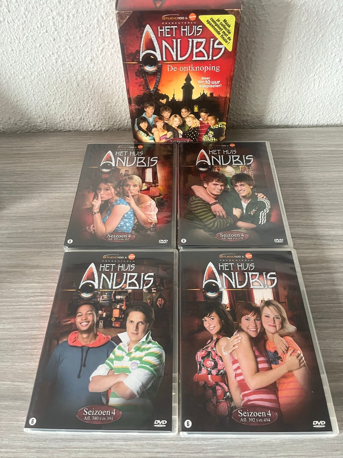Het Huis Anubis - Seizoen 4 (de ontknoping) DVD Box, Cd's en Dvd's, Gebruikt, Seizoen 4, Vanaf 6 jaar, Ophalen of Verzenden