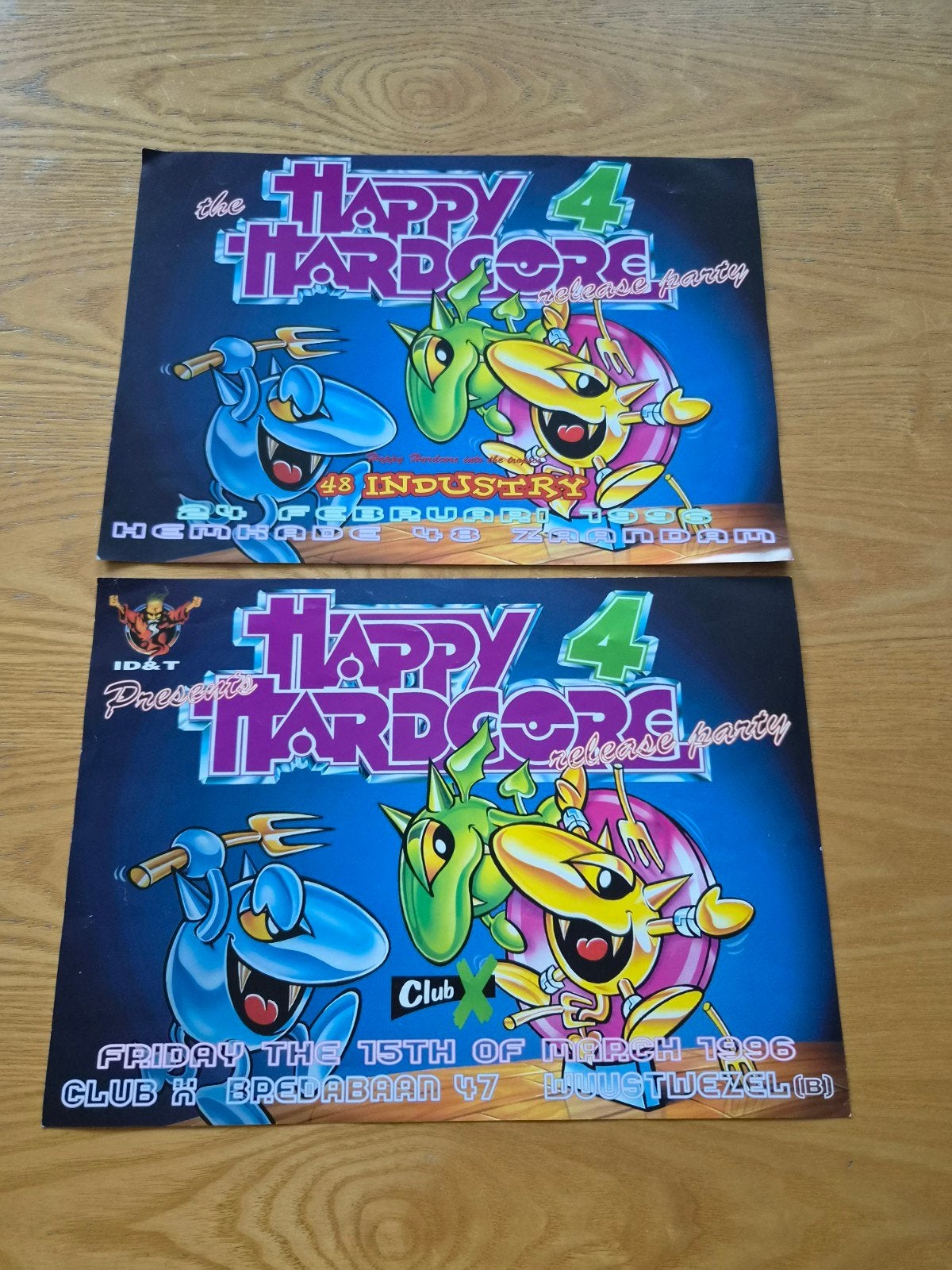 happy hardcore flyers ( gabber thunderdome ), Ophalen of Verzenden, Gebruikt