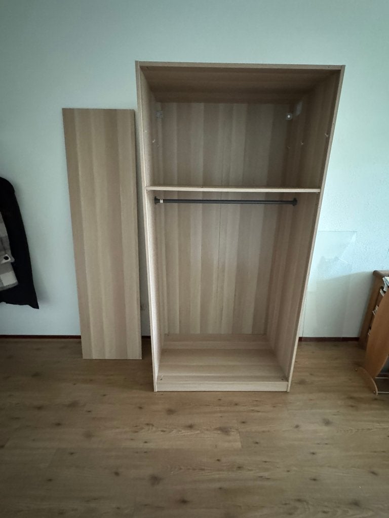 Ikea open kast voor inloopkast met 2 losse deuren, Ophalen, Met deur(en), Gebruikt, 200 cm of meer