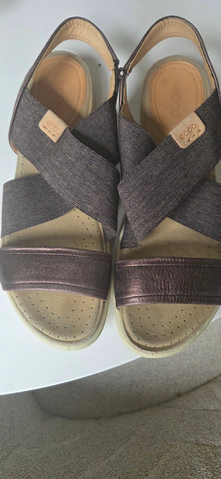Ecco Sandalen gaan nog makkelijk ronde mee, Ecco, Bruin, Gedragen, Sandalen of Muiltjes