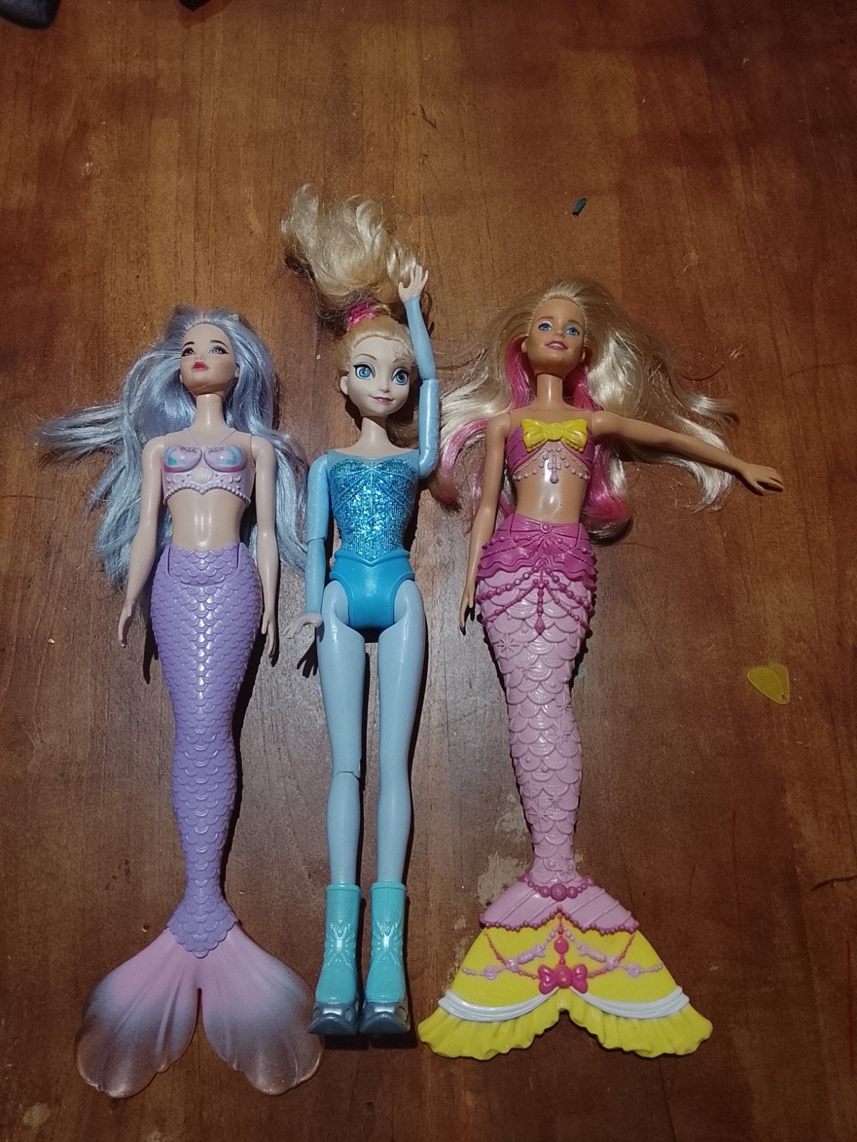 3 Zeemeermin Poppen: Barbie en Frozen Elsa, Ophalen of Verzenden, Gebruikt, Barbie