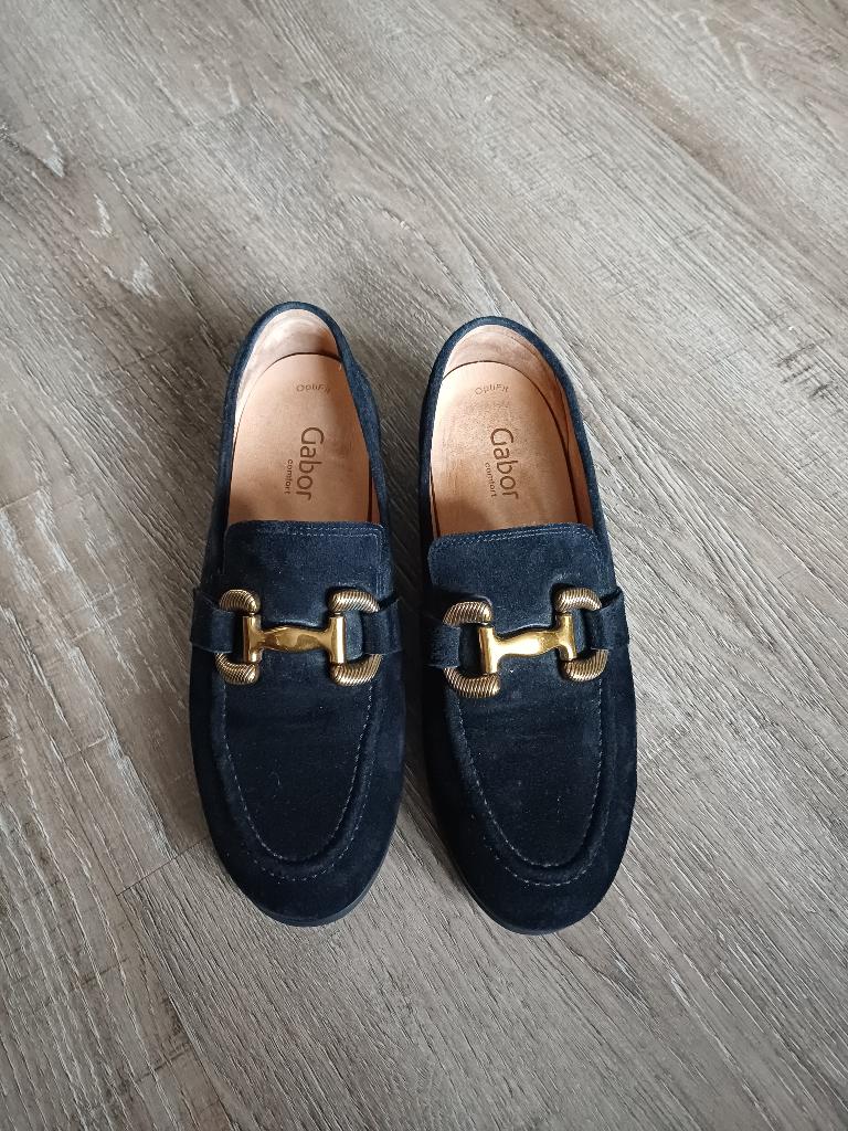 Zwarte Gabor schoenen maat 5,5, Ophalen of Verzenden, Zo goed als nieuw, Instappers, Zwart