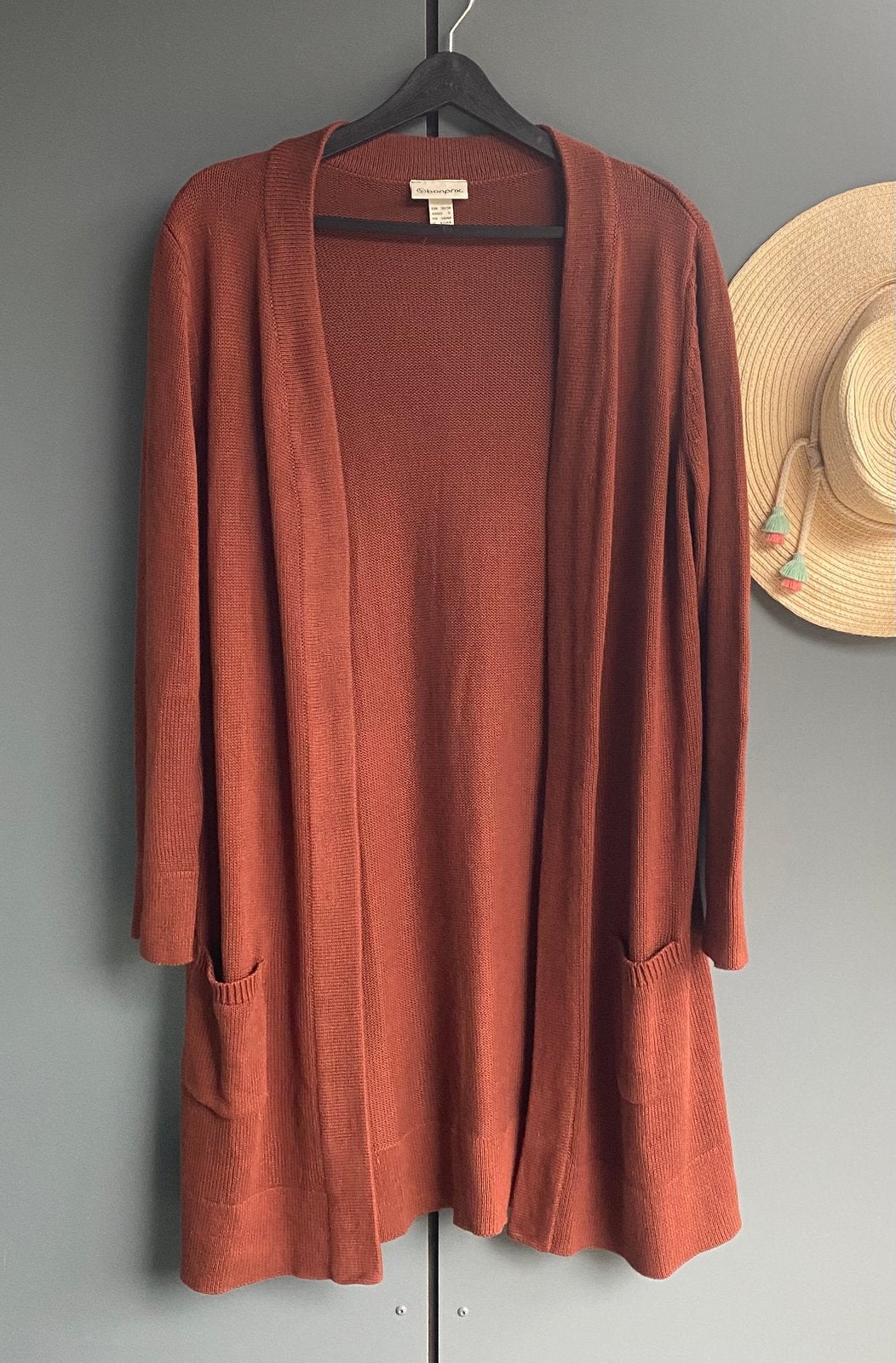 Zgan mahoniebruin lang vest van BONPRIX..mt:36/38, Kleding | Dames, B, Bruin, Verzenden, C