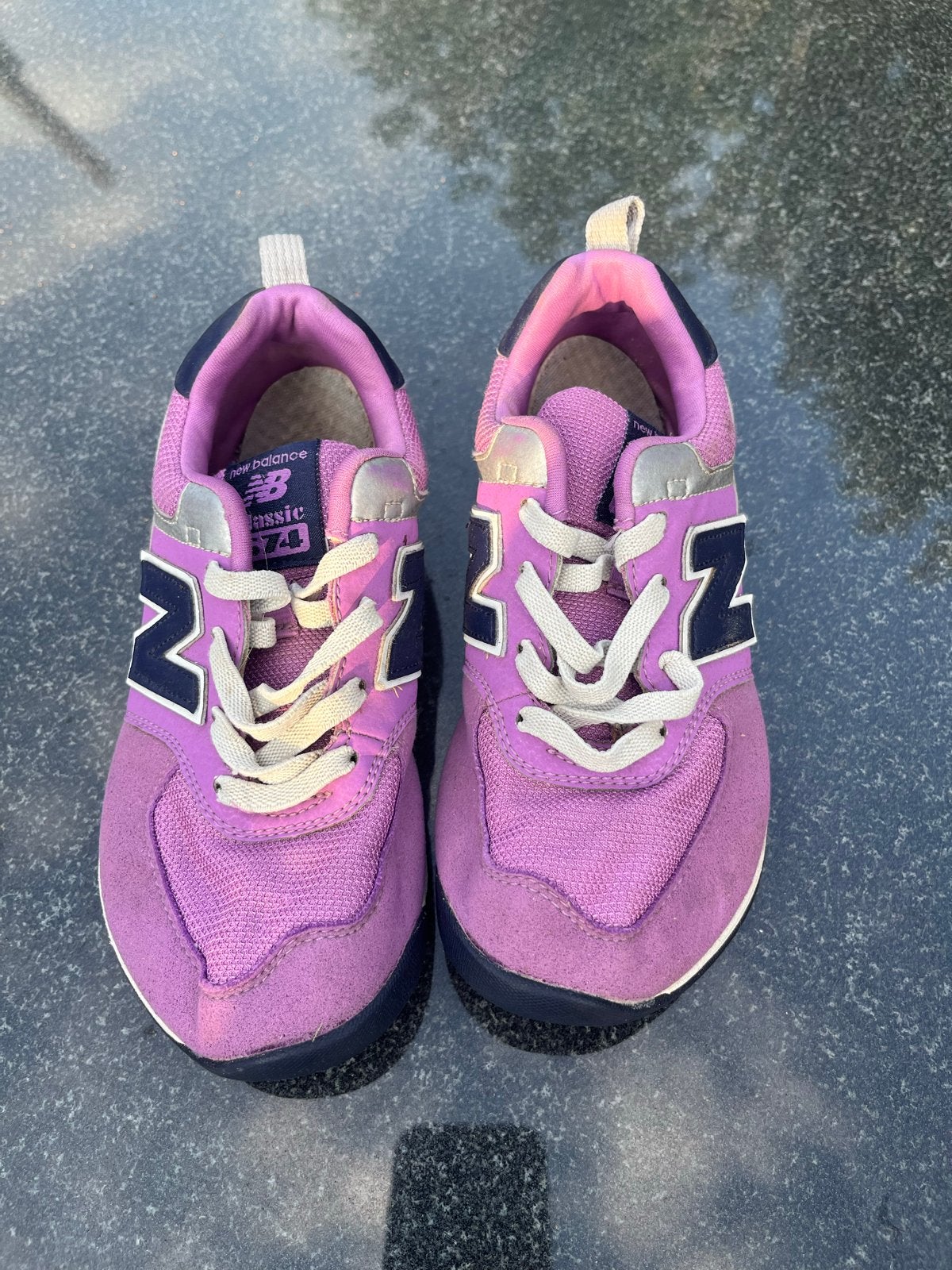 New Balance sneakers maat 32.5 - paars blauw, Gebruikt, Ophalen of Verzenden, Jongen of Meisje, Sportschoenen