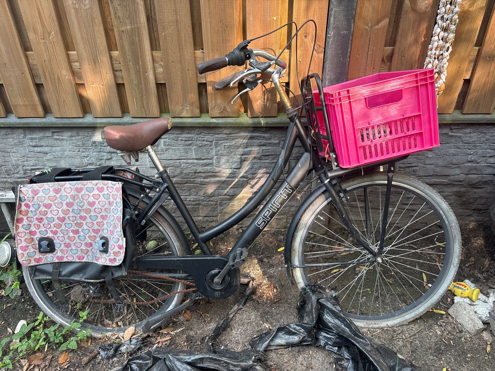 Spirit damesfiets (opknappertje), Gebruikt, Velgrem, Versnellingen, 50 tot 53 cm