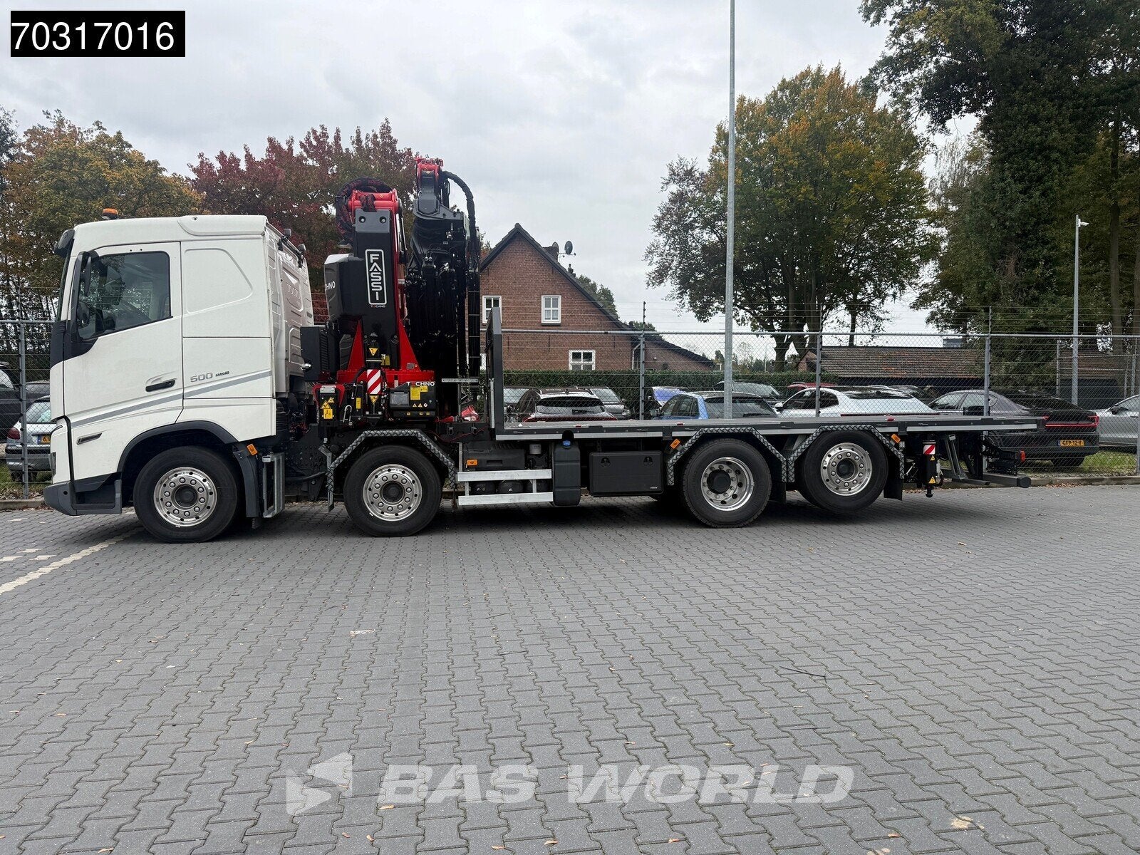 Volvo FH 500 8X2 NEW! FASSI F705R2.28 HXP Techno Crane + L22, Automaat, Stof, Wit, Bedrijf