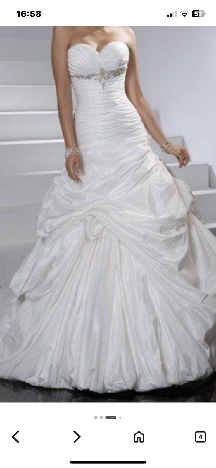 Sottero & Midgley Margaret / Ongedragen- Unaltered, Ophalen, Nieuw, Wit, Trouwjurk