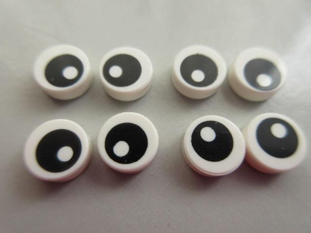 nr. 7638, Oogjes, tegeltje 1x1 rond., Ophalen of Verzenden, Zo goed als nieuw, Complete set, Lego
