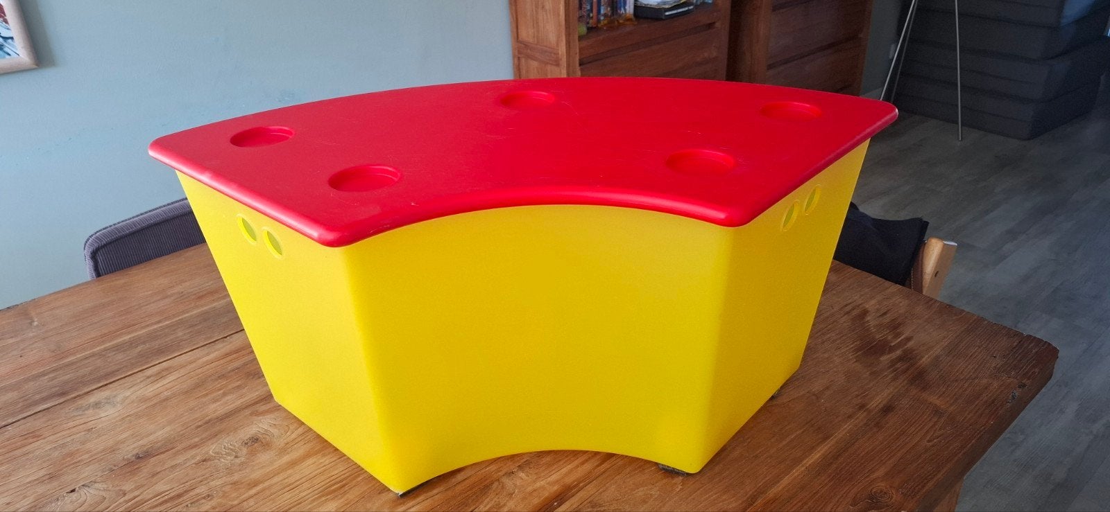 IKEA GLIS Speelgoedkist - Rood/Geel, Ophalen, Gebruikt, Jongen of Meisje