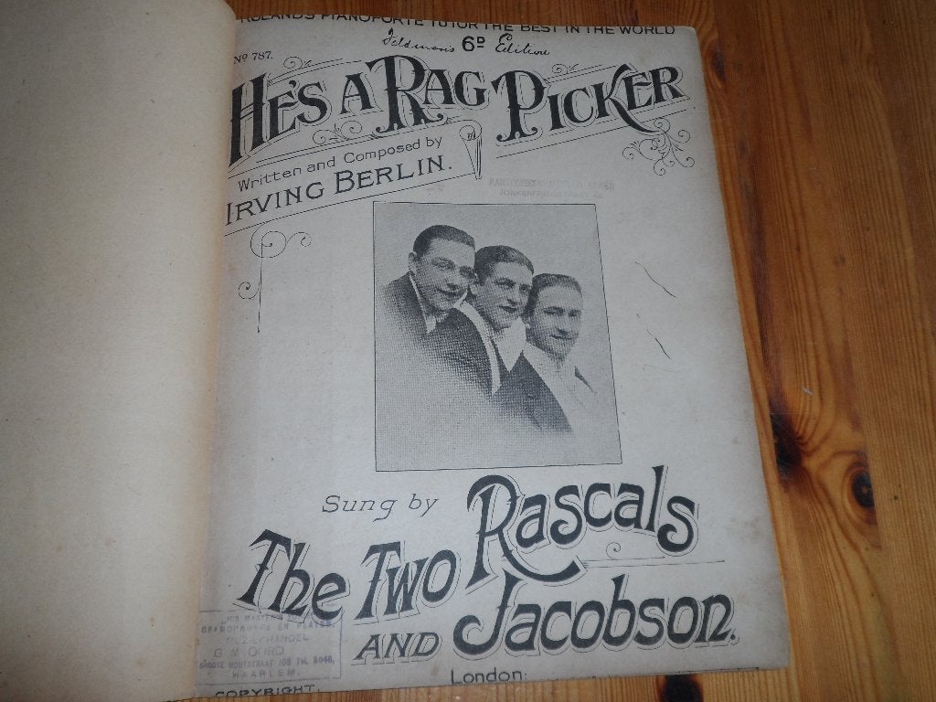 He's a rag picker - irving berlin, Zang, Gebruikt, Ophalen of Verzenden, Artiest of Componist
