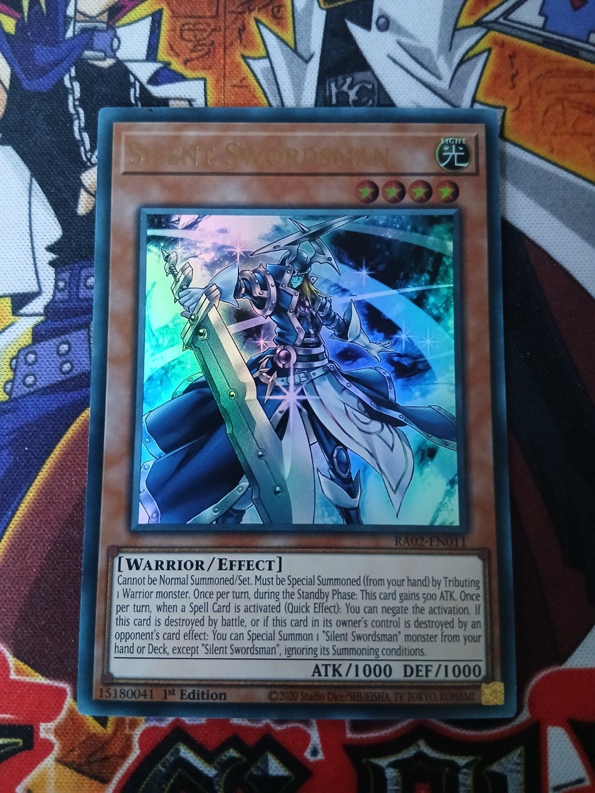 Silent Swordsman - Ultra Rare RA02 - Yu-Gi-Oh, Ophalen of Verzenden, Zo goed als nieuw, Foil