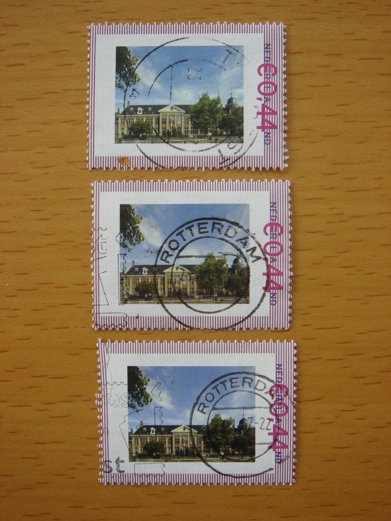 2007 Muntgebouw Utrecht NVPH 2489 – 3x  Gestempeld, Postzegels en Munten, Ophalen of Verzenden, Na 1940, Gestempeld