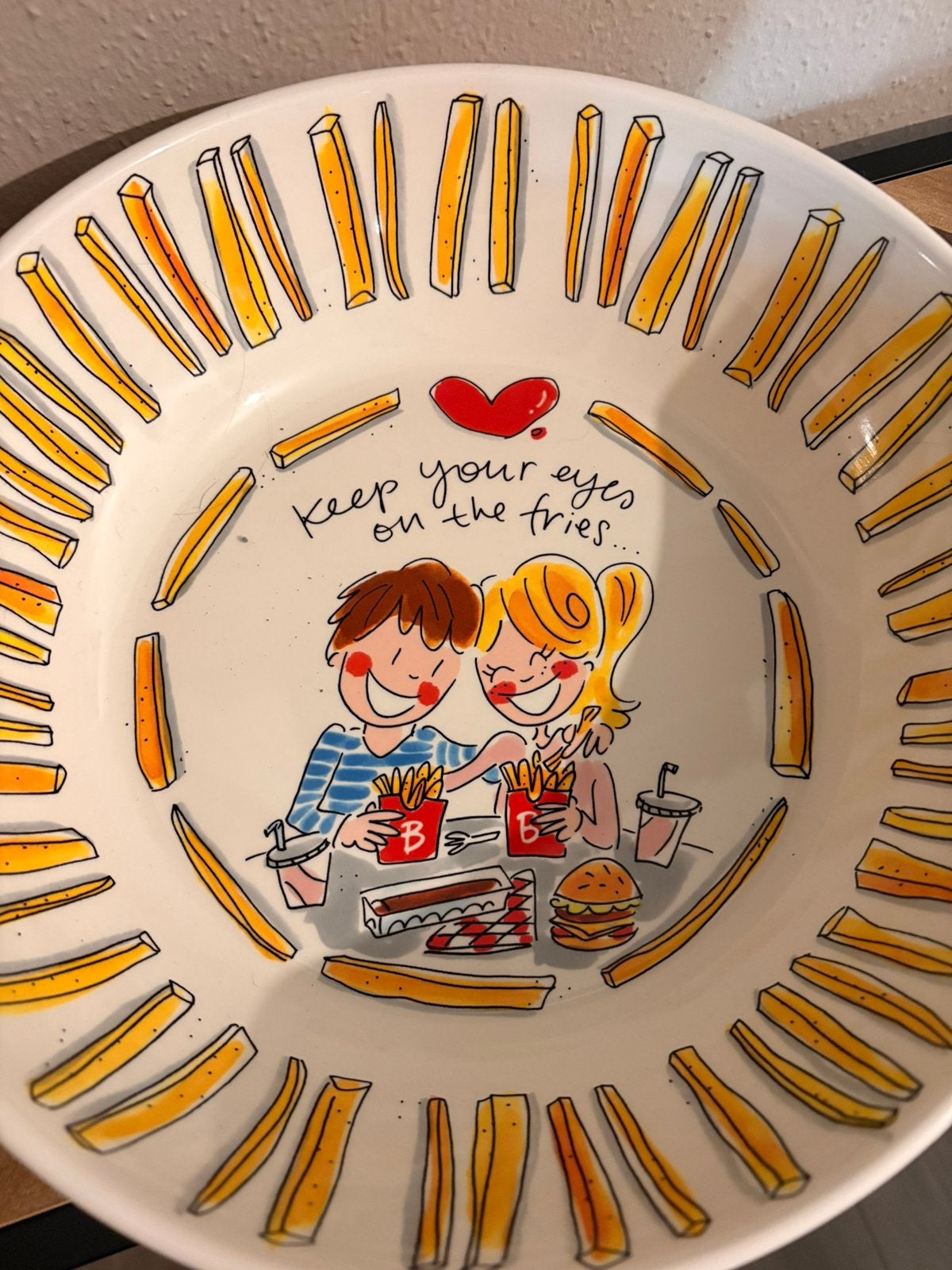 Blond Servies, Ophalen, Zo goed als nieuw, Aardewerk, Bord(en)