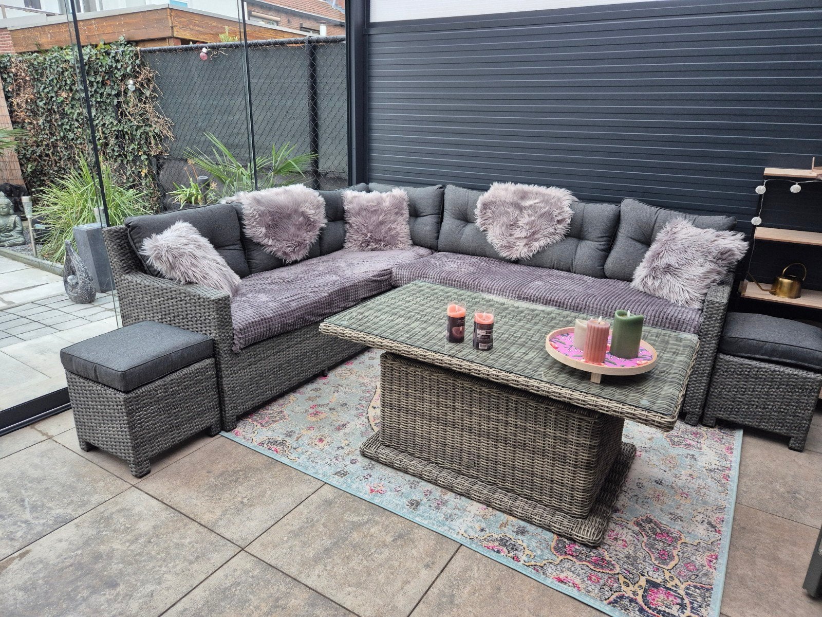 lounge hoekbank., Ophalen, Gebruikt
