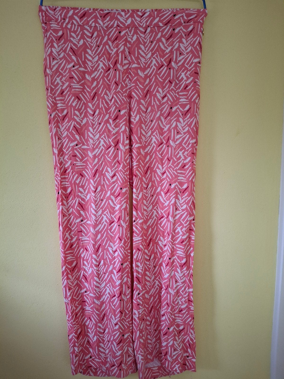 Pom Amsterdam zomer broek mt 38 rose met print, Kleding | Dames, Maat 38/40 (M), Ophalen of Verzenden, Roze, Lang