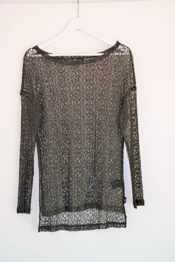 Te koop: Dunne trui van Didi, maat S/M, groen, ''gehaakt'', Nieuw, Didi, Ophalen of Verzenden, Maat 36 (S)