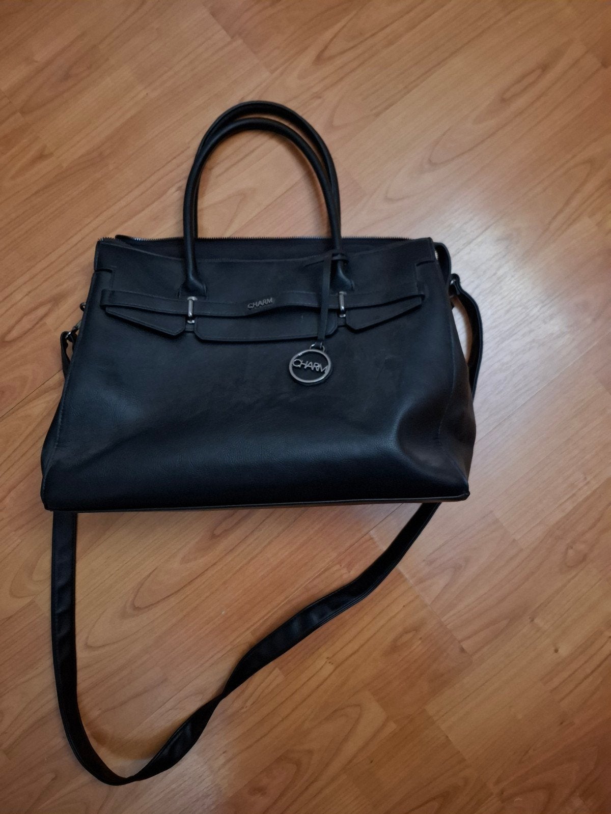 Charm London Bromley laptoptas 15,6 inch zwart, 15 inch, Ophalen of Verzenden, Zwart, Meerdere vakken