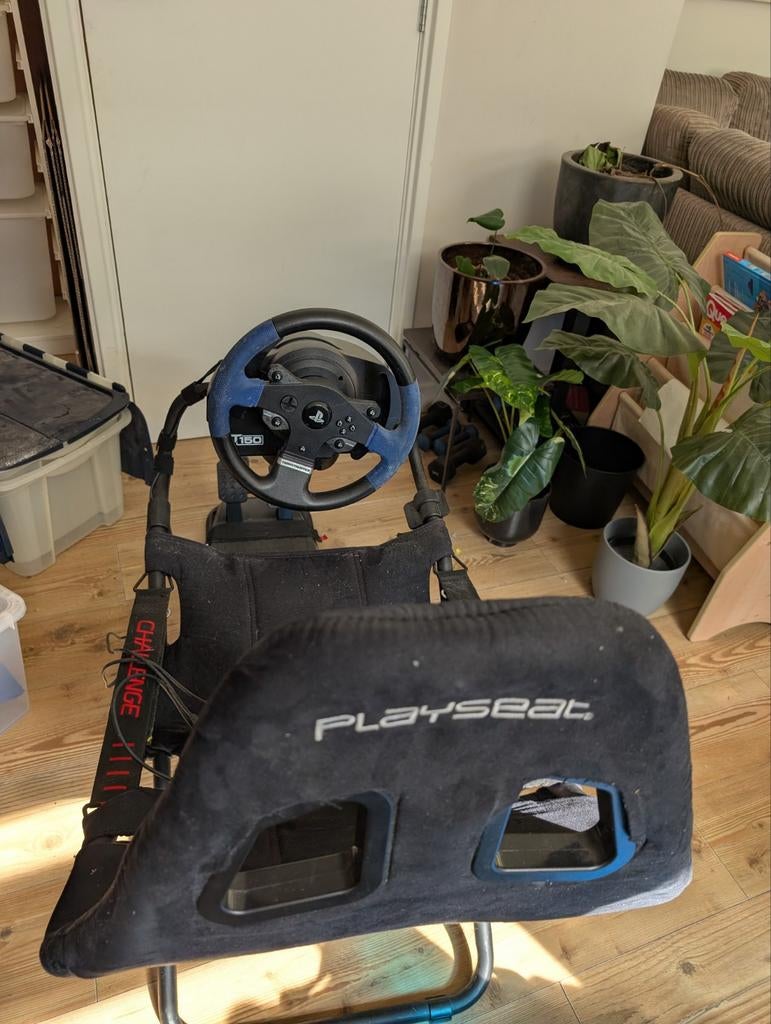 Playseat Challenge met Thrustmaster T150 racestuur, Ophalen, Gebruikt, Playseat of Racestoel, PlayStation 4