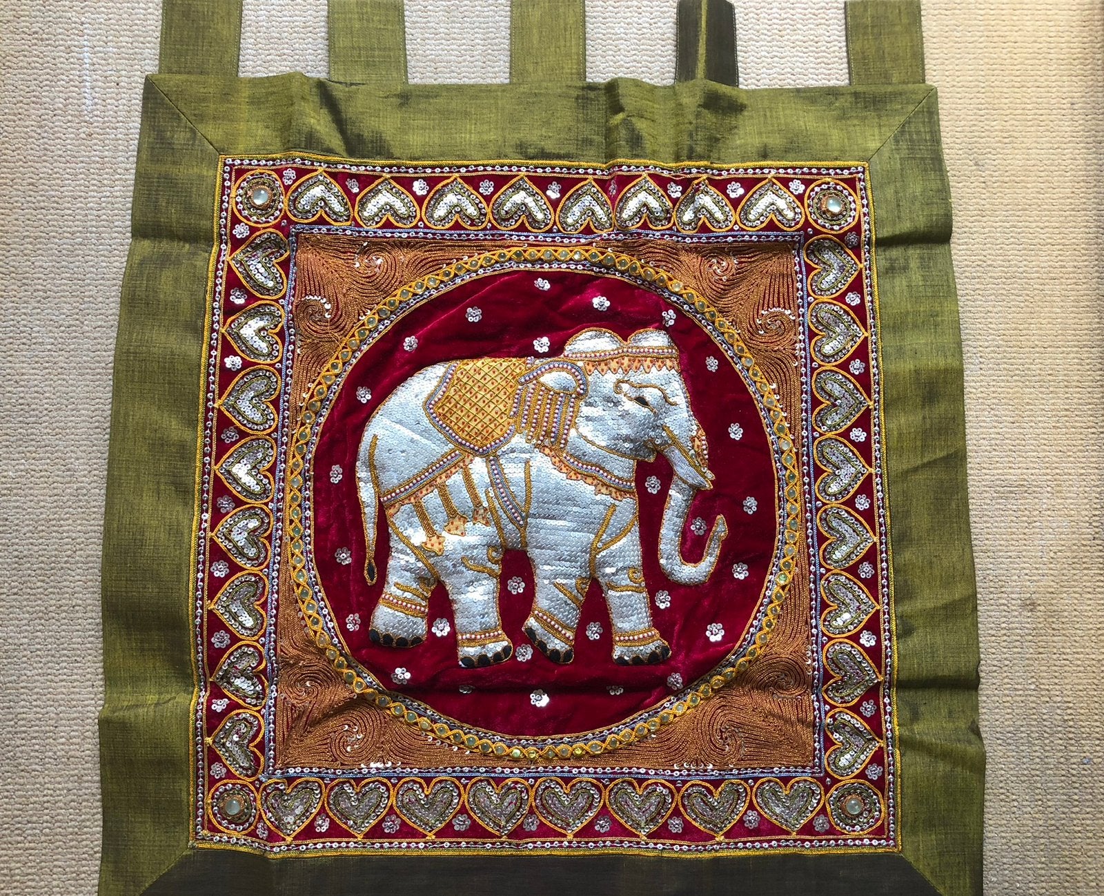 Bohemian Embrodery Wanddecoratie. Nieuw!, Boho, Meerkleurig, Nieuw, Ophalen of Verzenden