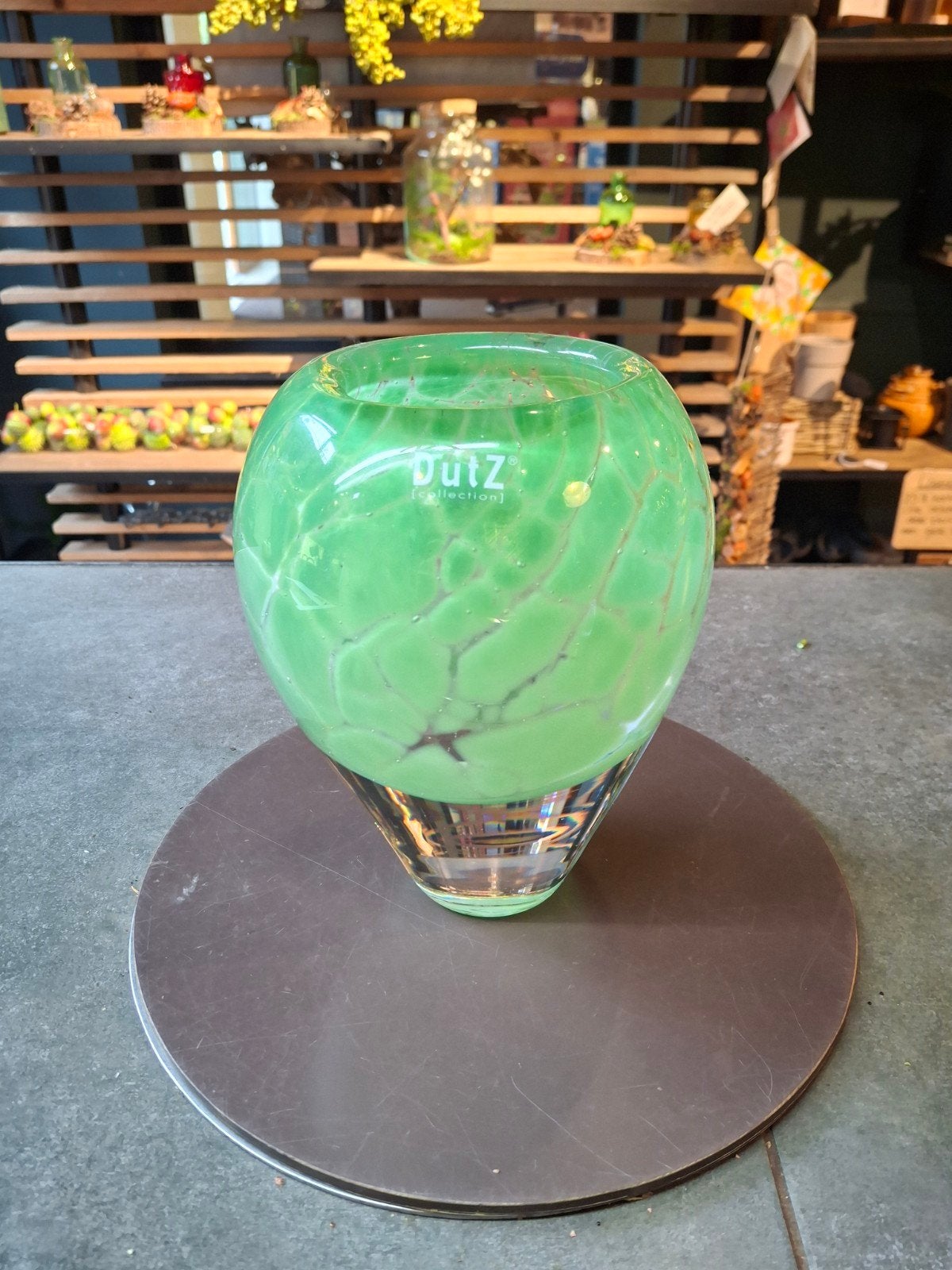 Dutz Vaas Massief Glas Groen, Ophalen