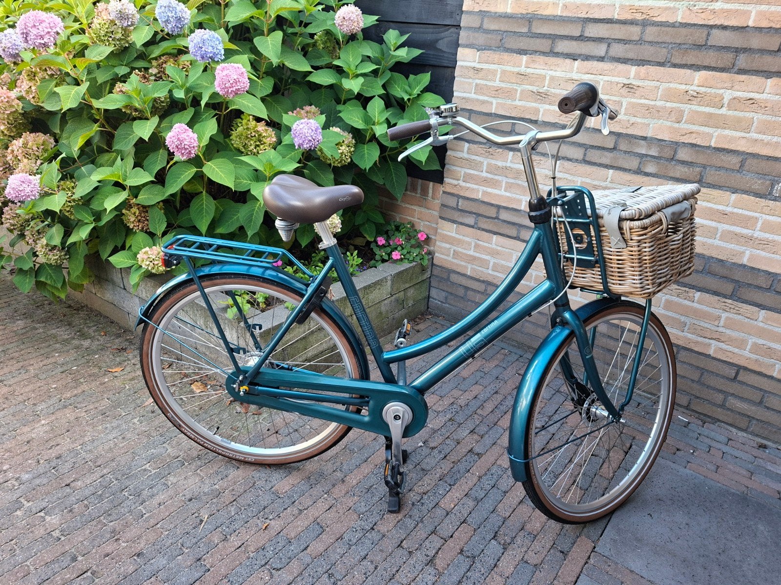 Cortina U5 Damesfiets 7v 57cm - Inclusief mand, Gebruikt, Versnellingen, 56 cm of meer, Trommelrem
