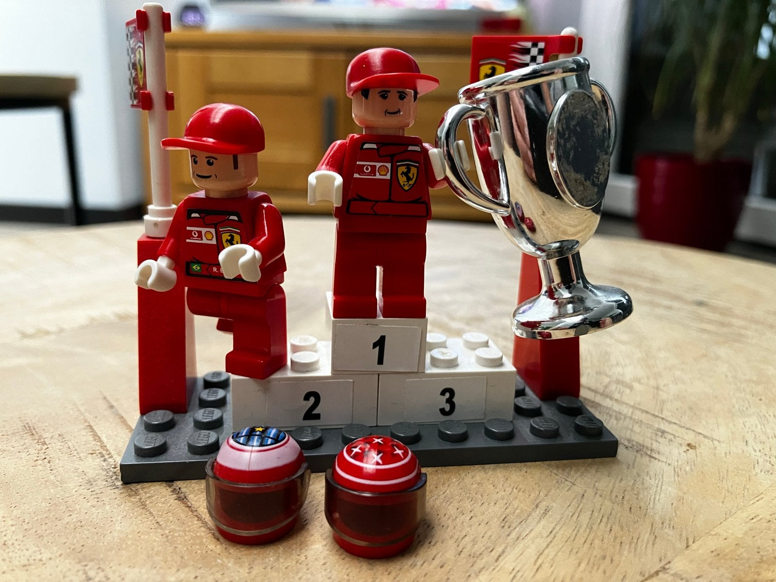 Lego 8389 Ferrari F1 Pit Set - Compleet met instructies, Gebruikt, Lego, Ophalen of Verzenden, Compleet