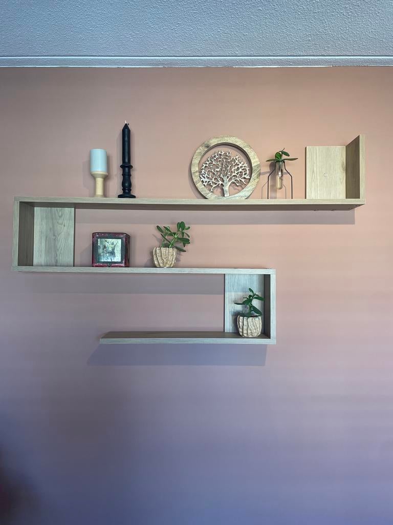 Set van 3 zwevende wandplanken - Modern design, Huis en Inrichting, Woonaccessoires | Wandplanken en Boekenplanken, Zo goed als nieuw