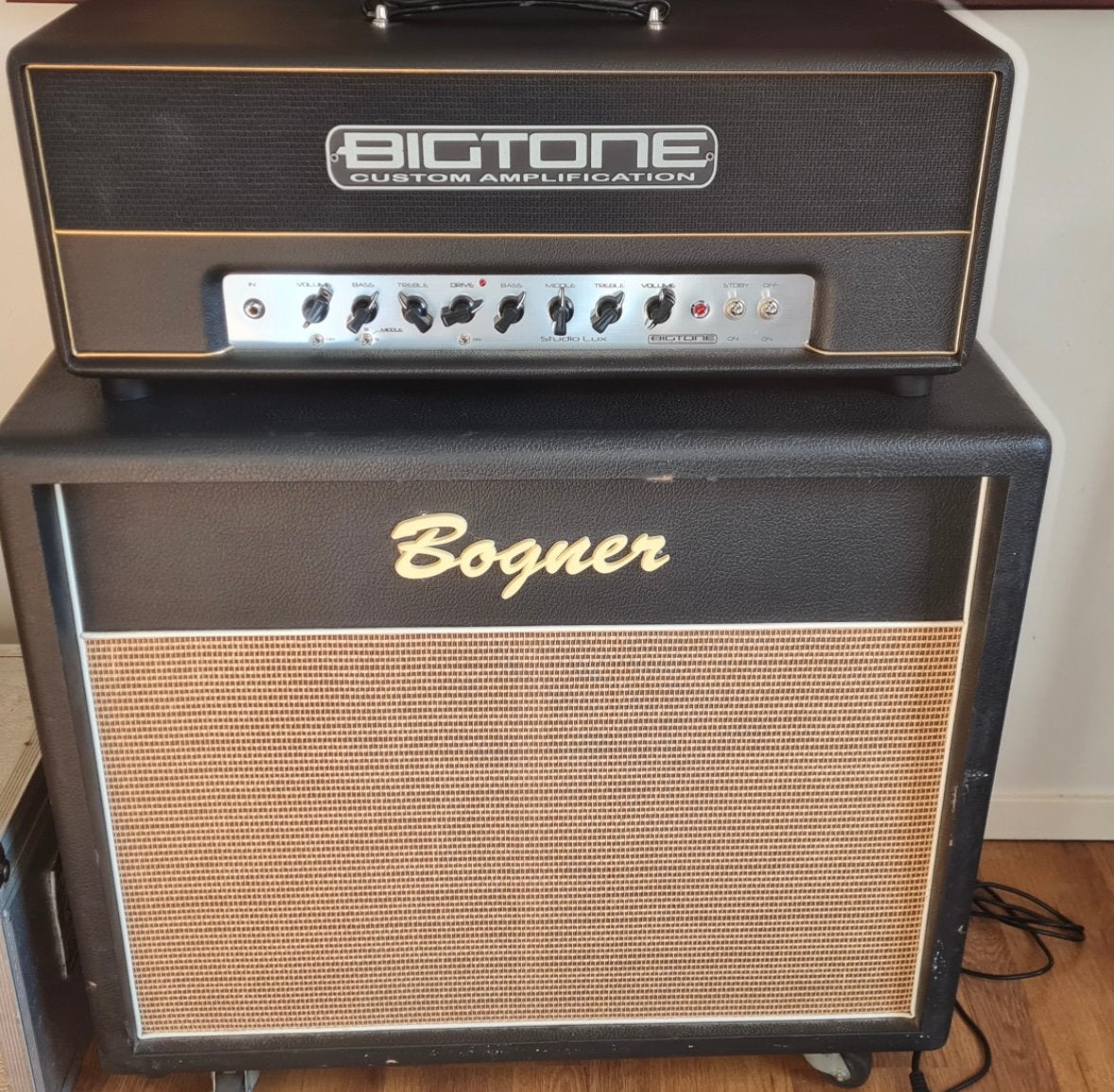 Bigtone Studio Lux 50 + Bogner 2x12 cab, Muziek en Instrumenten, Ophalen, Zo goed als nieuw, Minder dan 50 watt