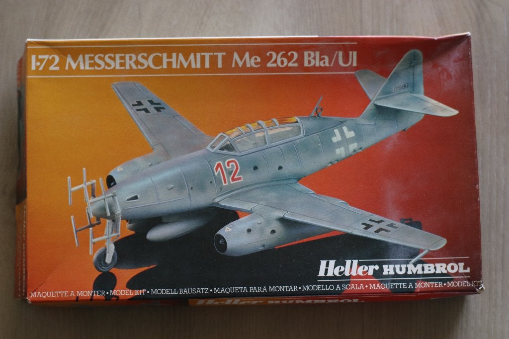 Heller Humbrol Messerschmitt Me 262 B1a/U1 Modelbouw, 1:72 tot 1:144, Nieuw, Ophalen of Verzenden, Vliegtuig