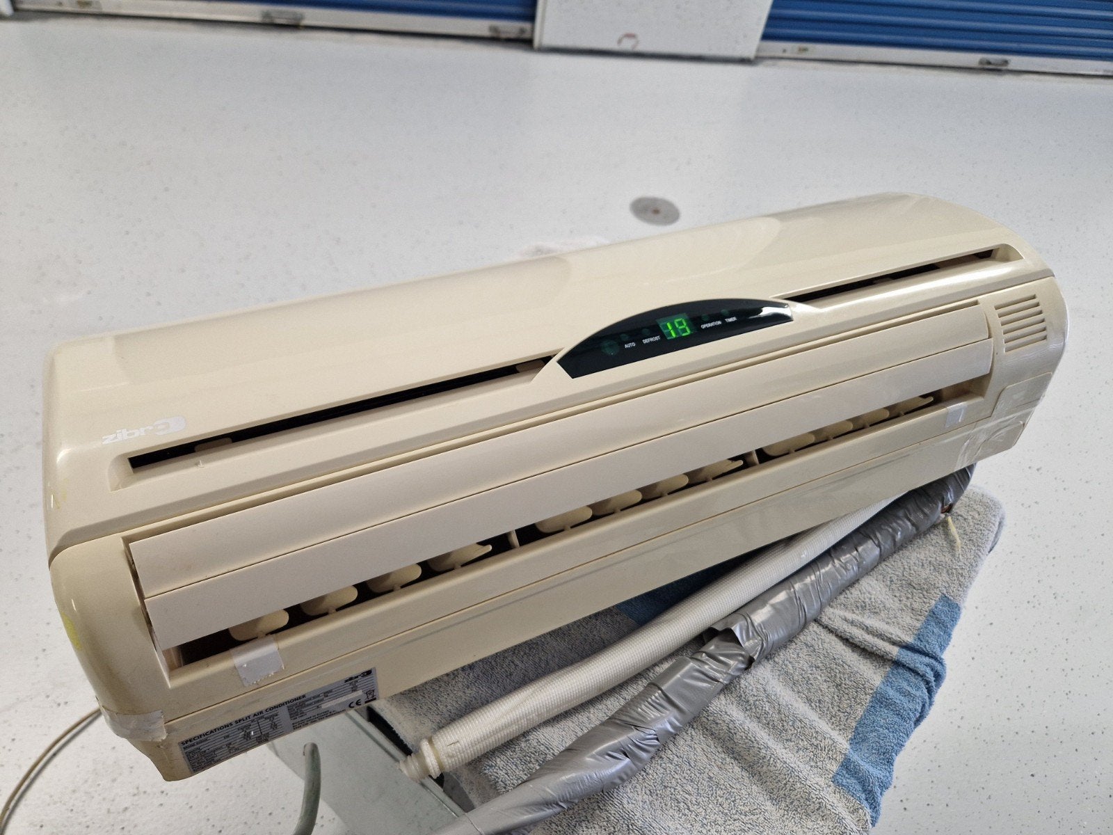 Zibro SC 1226 split airco Binnenunit Werke Zonder Afst.⁷nd, Witgoed en Apparatuur, Ophalen, Energieklasse A of zuiniger, Gebruikt