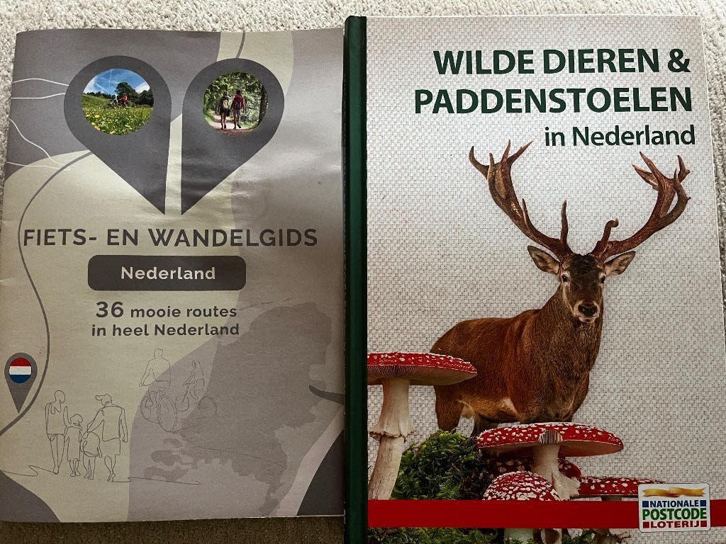 Gratis gids wilde dieren & paddestoelen fiets en wandelgids, Ophalen, Nieuw, Natuur algemeen, Nationale Postcode Loterij