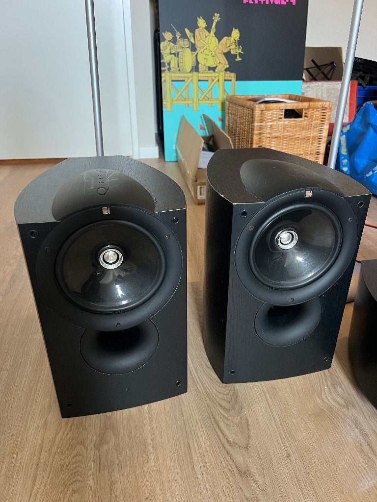 KEF iQ1 Design Front Speakers, Ophalen, 120 watt of meer, Front, Rear of Stereo speakers, Overige merken
