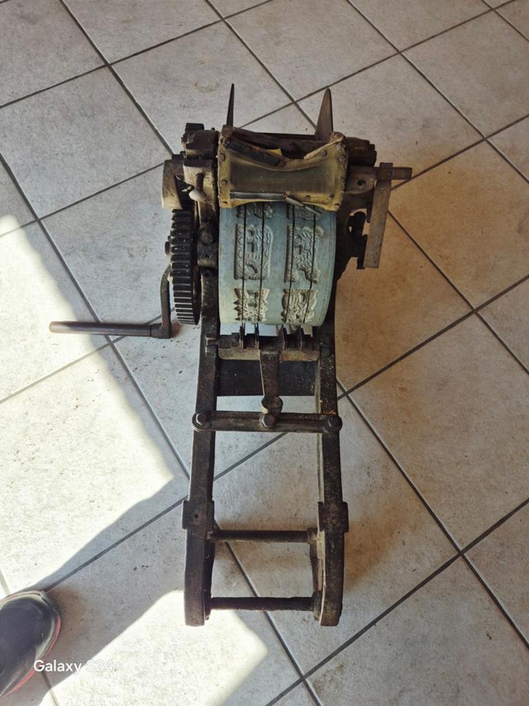 Antieke gietijzeren speculaasmachine, Antiek en Kunst, Ophalen of Verzenden