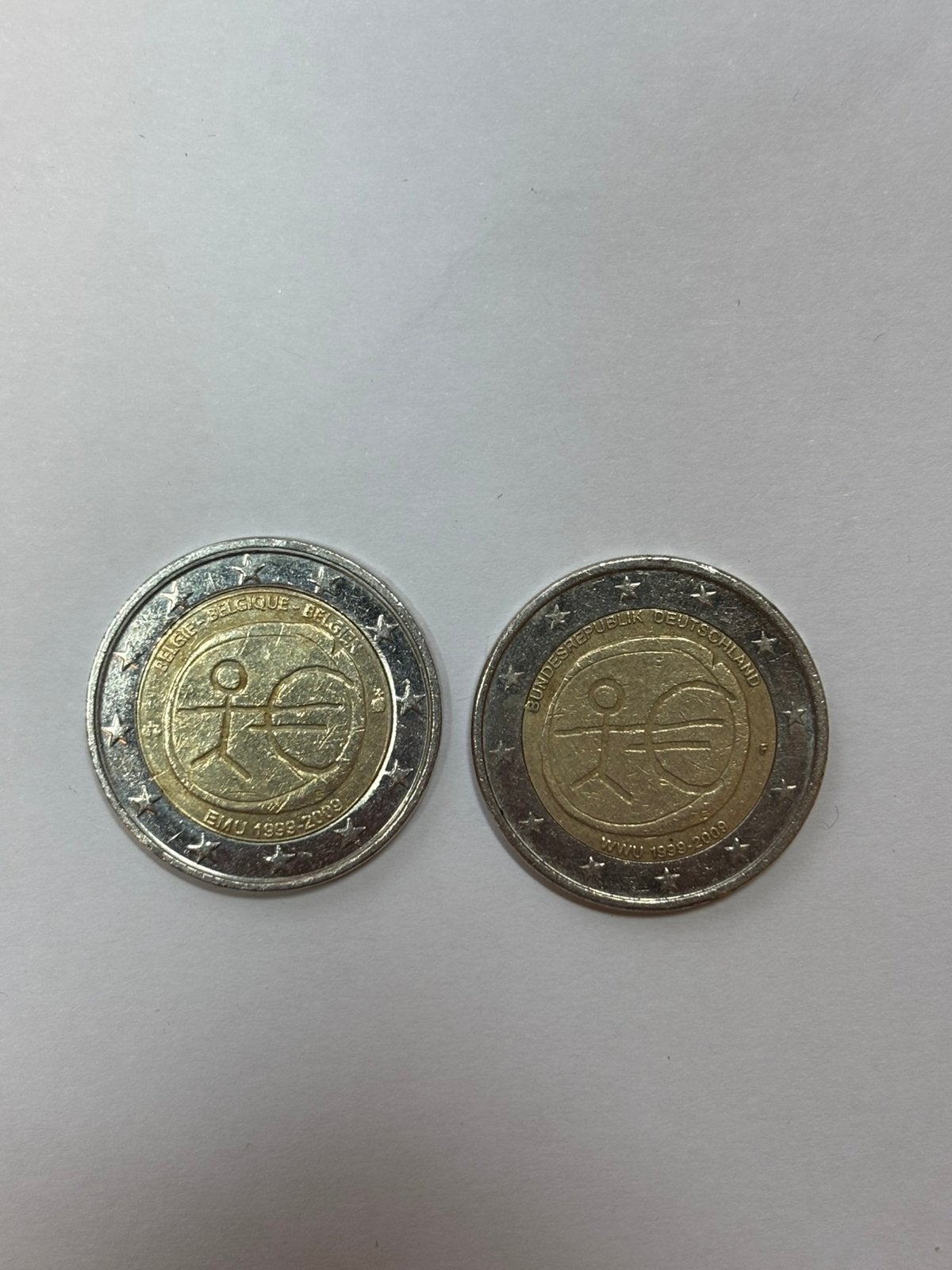 2x €2 Herdenkingsmunt 2009 – België & Duitsland EMU, Ophalen of Verzenden, Overige landen, 2 euro