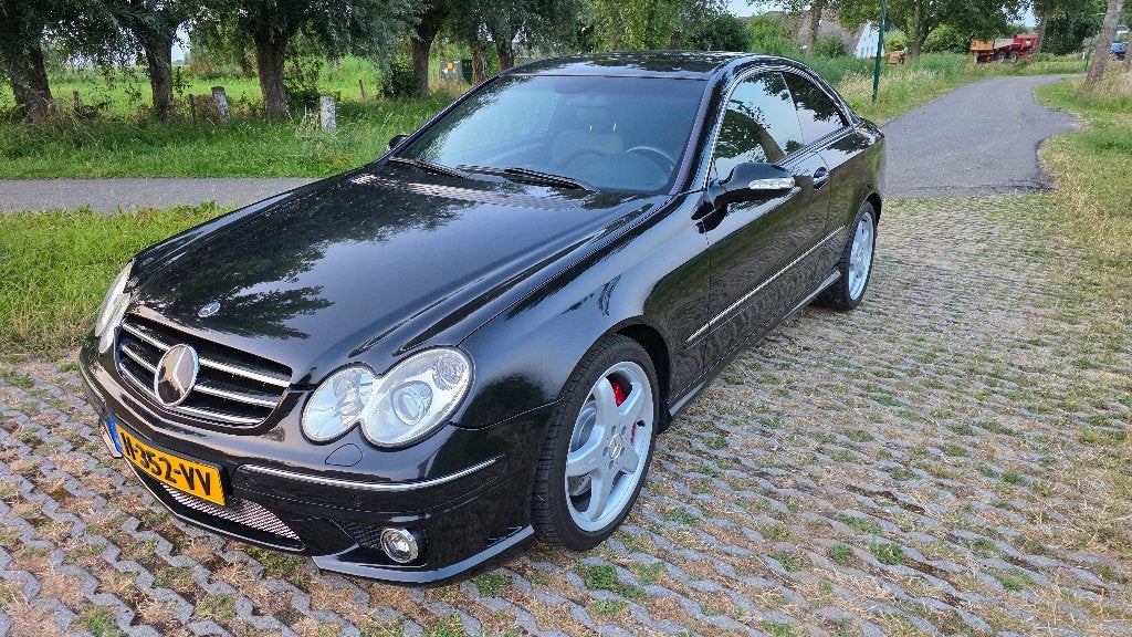 Mercedes-Benz CLK 350 Zwart, Auto's, Mercedes-Benz, Achterwielaandrijving, 4 stoelen, Zwart, Leder