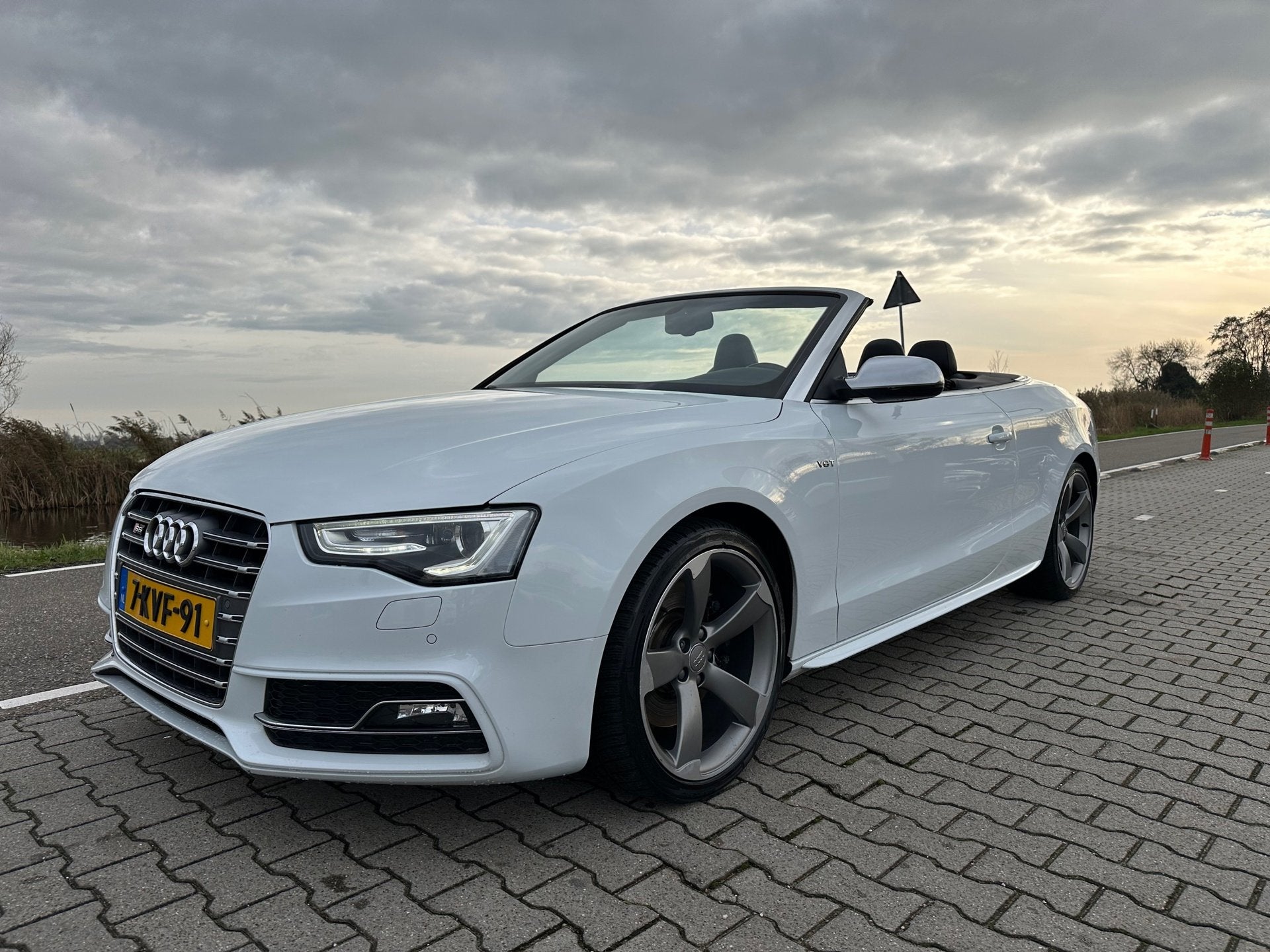 Audi A5 Cabriolet 3.0 TFSI S5 quattro Pro Line, Leder, B&O,, Automaat, Euro 5, Gebruikt, Zwart