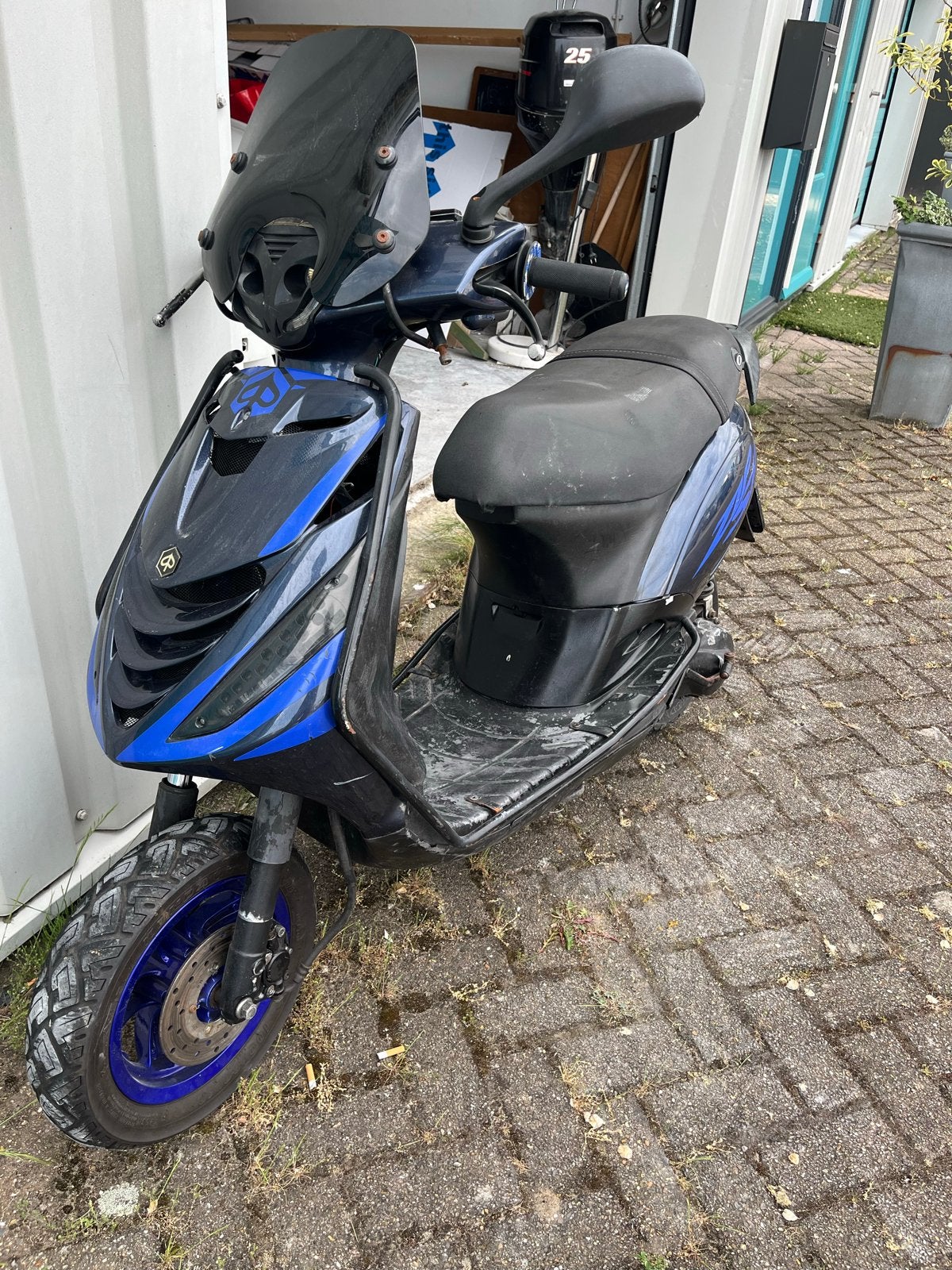 Piaggio Zip 70cc Wok Blauw Kenteken, Ophalen, Tweetakt, Gebruikt, 70 cc