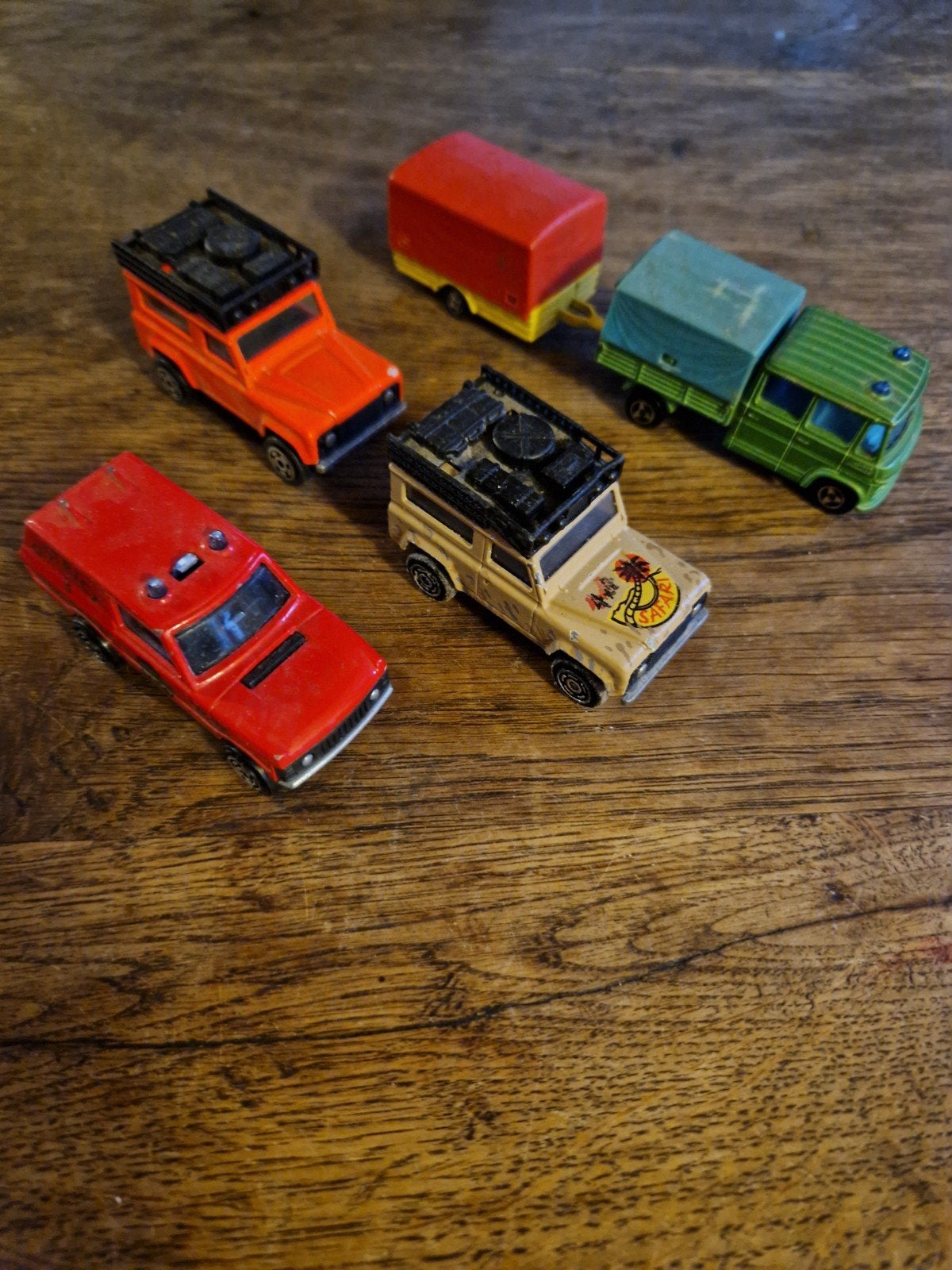 Majorette autootjes: Land Rover, Range Rover, Mercedes, Ophalen of Verzenden, Gebruikt