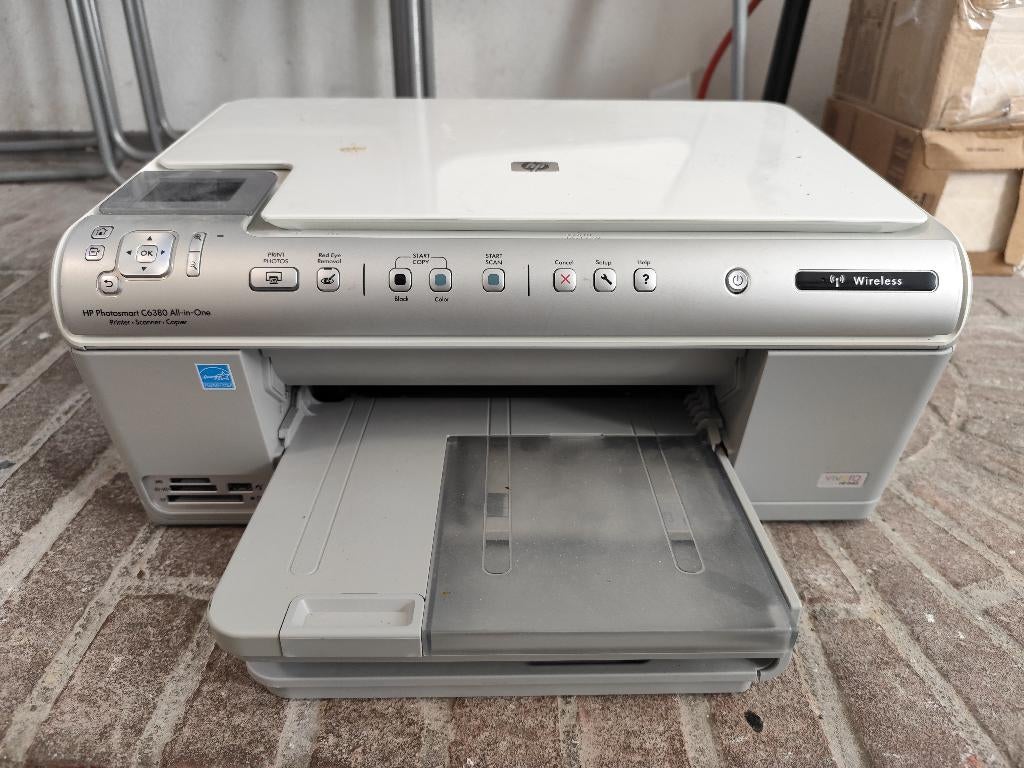 Printer (inkjet) en scanner HP Photosmart C6380 All-in-One, Computers en Software, Printers, Gebruikt, All-in-one, Inkjetprinter