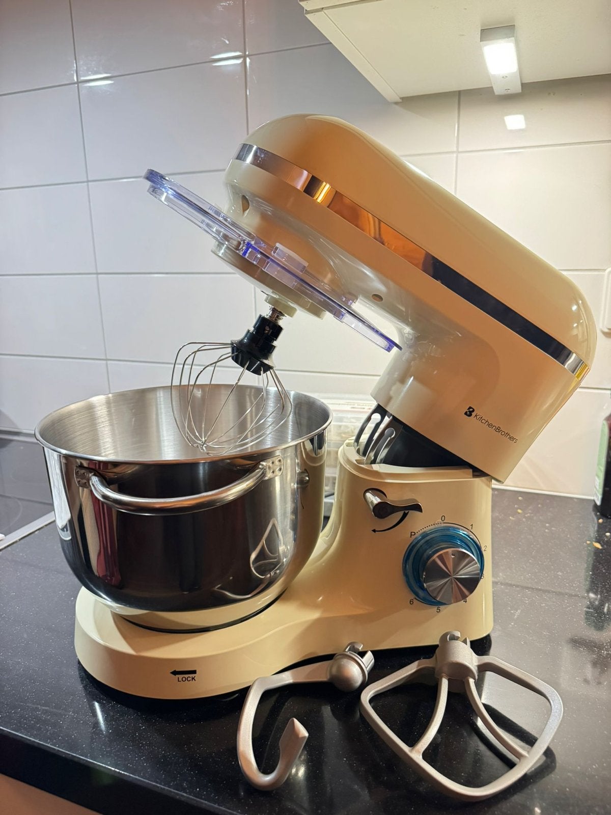 KitchenBrothers Keukenmachine - Zo goed als nieuw, Ophalen, Zo goed als nieuw, Vaatwasserbestendig, 3 snelheden of meer