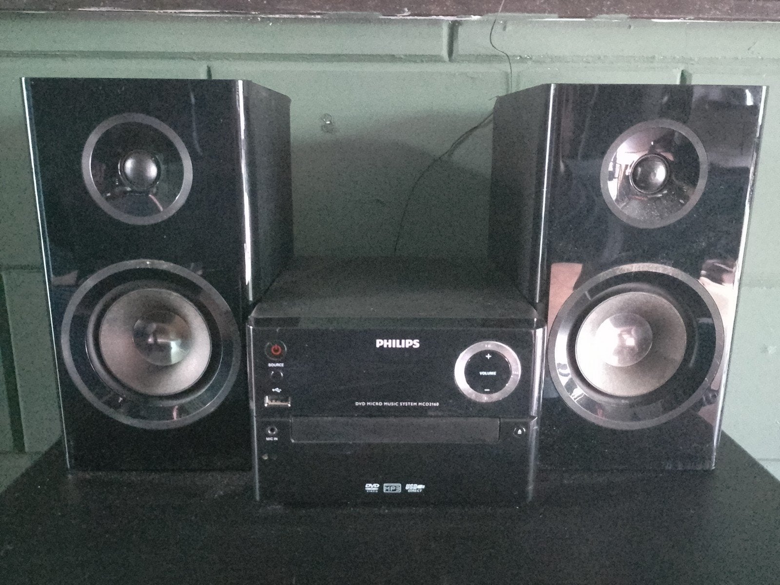 Philips HiFi Stereo Microset met DVD-speler en speakers, Philips, Gebruikt, Ophalen of Verzenden, Speakers