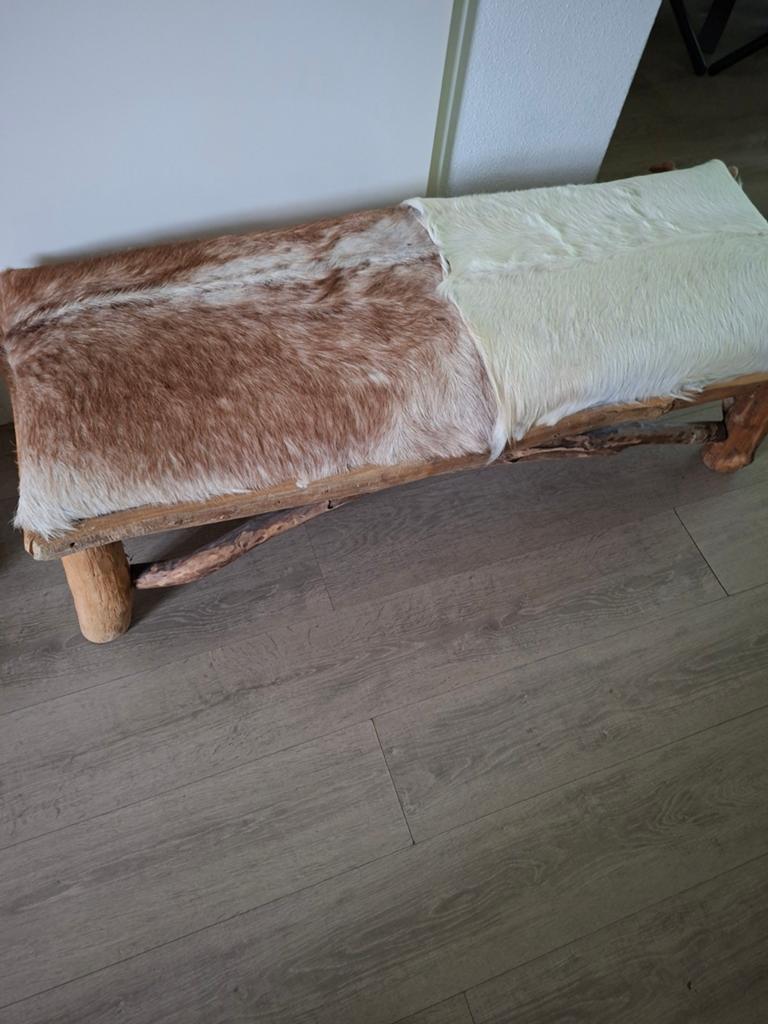 Bankje, Huis en Inrichting, Banken | Voetenbanken en Poefen, Minder dan 50 cm, 125 cm of meer, Ophalen of Verzenden, Rechthoekig