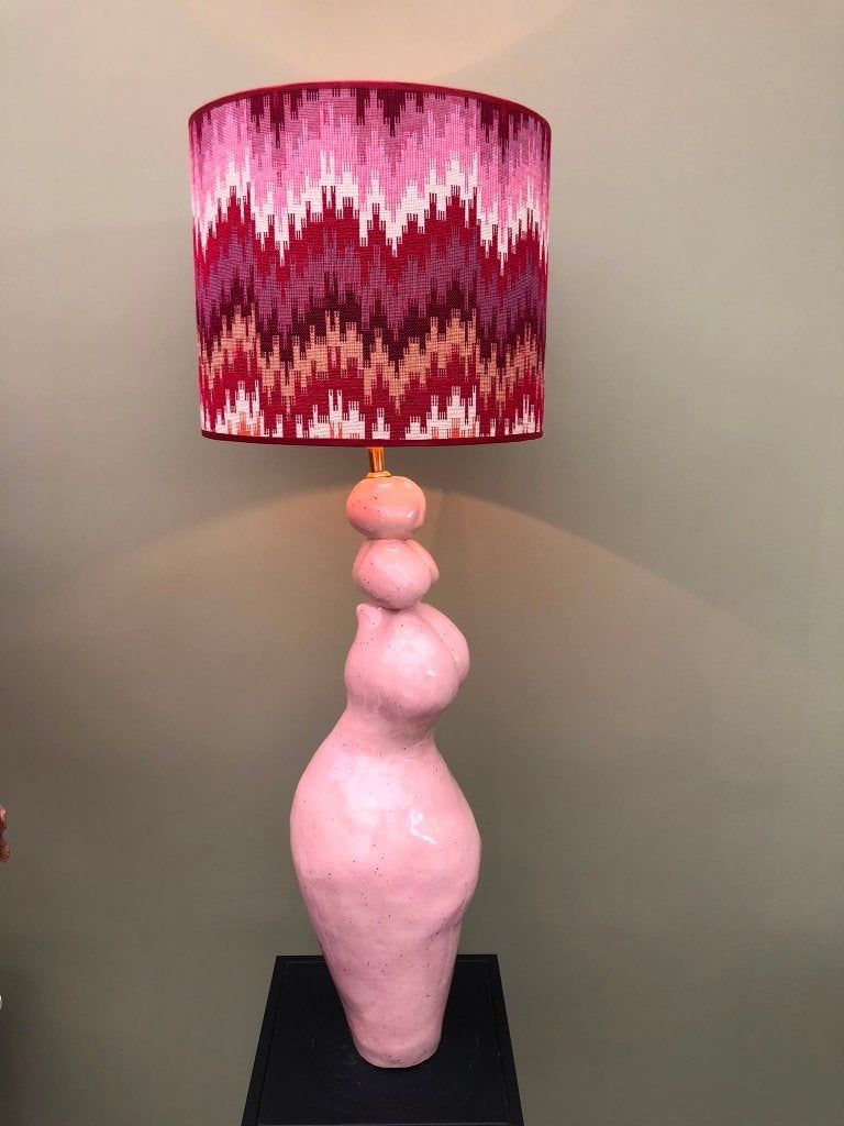 kunst Tafellamp - Kunstenares - Handgemaakt - Exclusief, Ophalen of Verzenden, Lamp