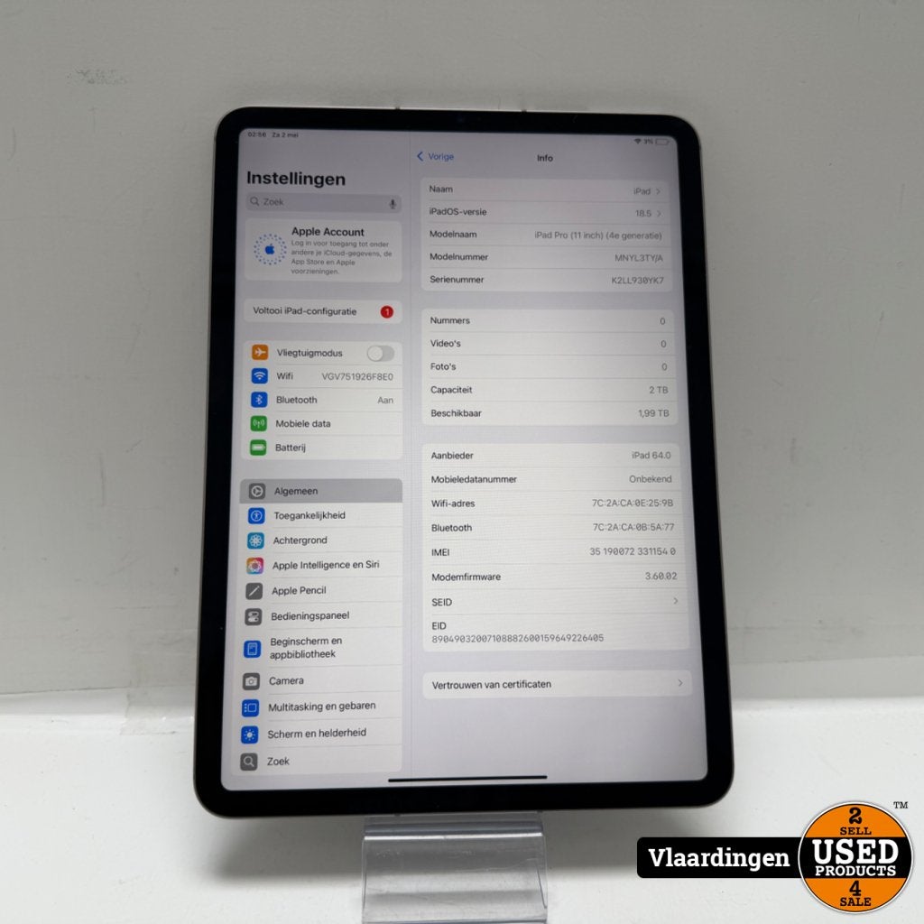 Ipad Pro 11 inch 4e Gen 2TB Wifi + 5G | Met Garantie, Computers en Software, Apple iPads, Apple, Gebruikt, Support@apple.com, One Apple Park Way
Cupertino, CA 95014
United States