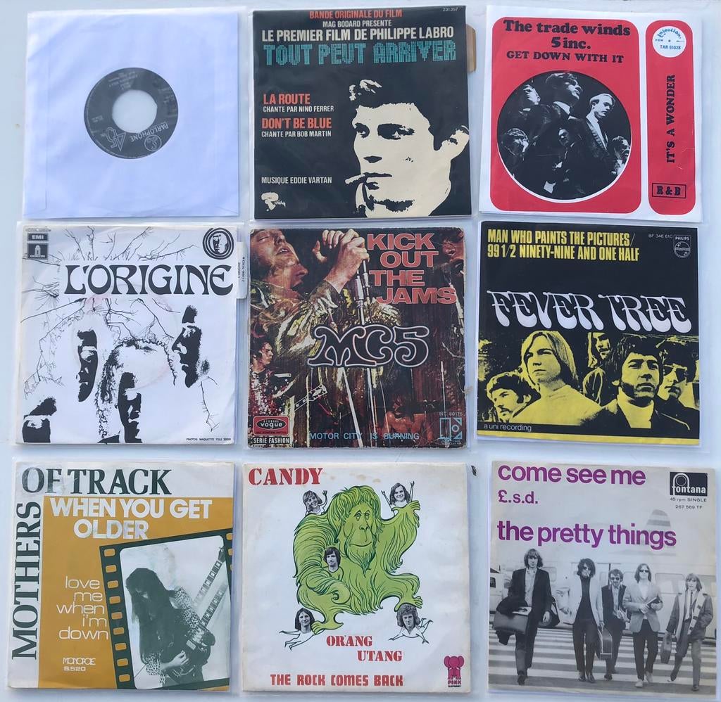 7 x singles 25€ ps (meeste M/NM), Cd's en Dvd's, Vinyl Singles, Single, Ophalen of Verzenden, Rock en Metal, 1970 - 1979