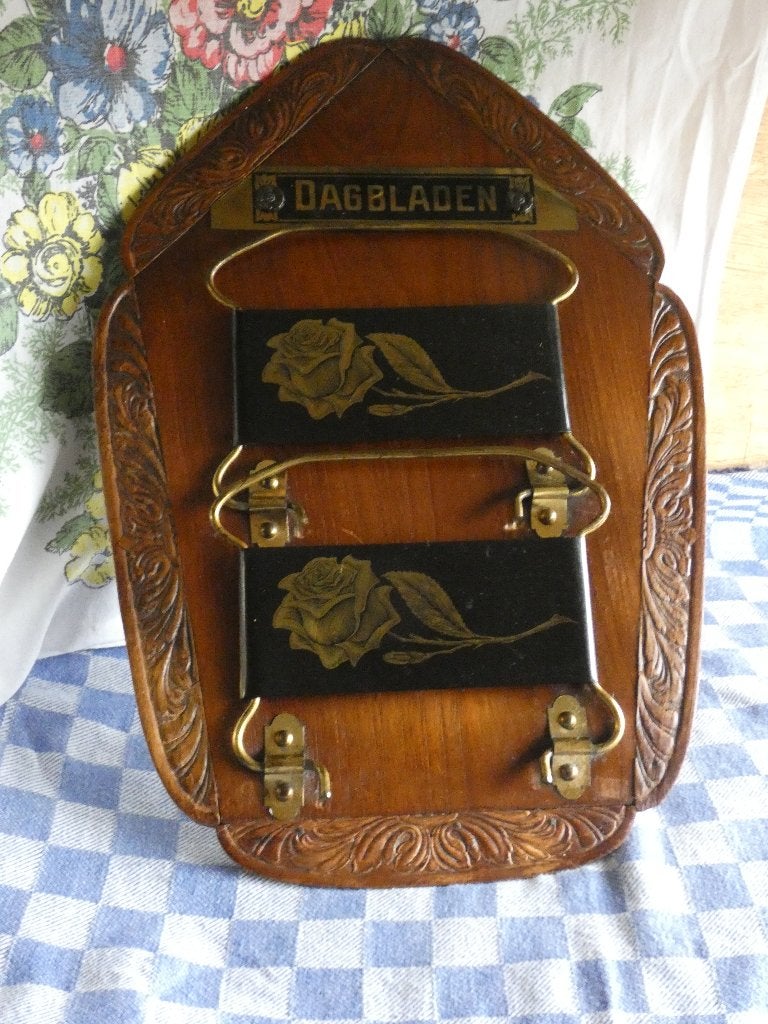 oude brievenhouder/ krantenhouder / opbergrekje, Ophalen of Verzenden